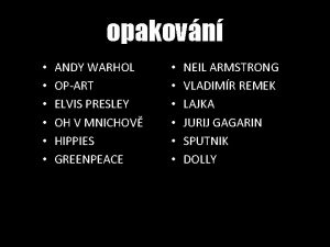 opakovn ANDY WARHOL OPART ELVIS PRESLEY OH V