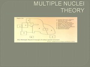 Multiple nuclei model assumptions