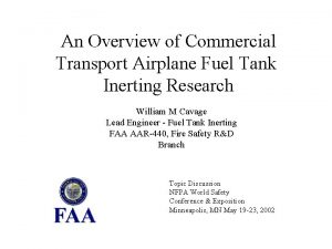 An Overview of Commercial Transport Airplane Fuel Tank