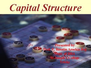 Mm capital structure theory