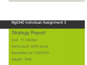 Mgt 340 report