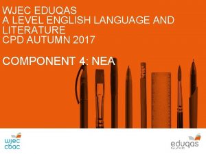 WJEC EDUQAS A LEVEL ENGLISH LANGUAGE AND LITERATURE