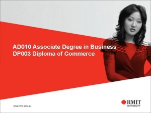 Associate degree rmit