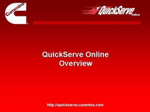Quickserve cummins.com