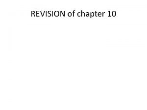 REVISION of chapter 10 Targets Revision of functions