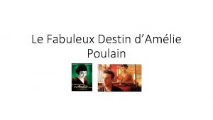 Bande annonce amélie poulain