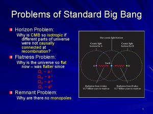 Horizon problem big bang