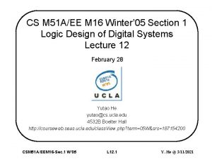 CS M 51 AEE M 16 Winter 05