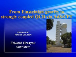 From Einsteinian gravity to strongly coupled QCD via