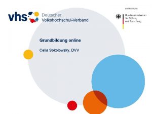 Grundbildung online Celia Sokolowsky DVV Grundbildung muss digitale