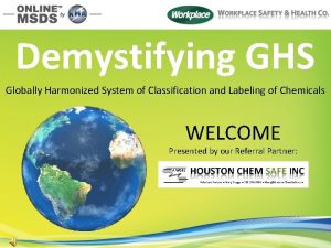 Demystifying GHS Globally Harmonized System of Classification and