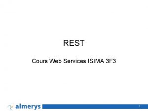 REST Cours Web Services ISIMA 3 F 3