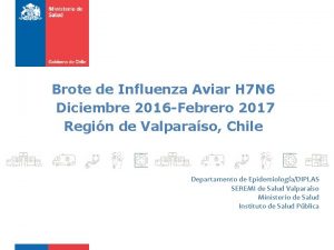 Brote de Influenza Aviar H 7 N 6