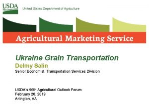 Grain transportation report