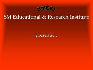 SM Educational Research Institute presents PREJUDICE So you