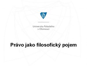 Prvo jako filosofick pojem Co je to prvo