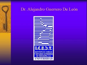 Dr Alejandro Guerrero De Len TRASTORNOS BIPOLARES CONCEPTOS