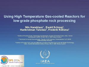Using High Temperature Gascooled Reactors for low grade