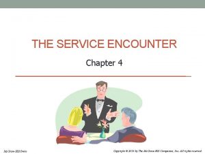 THE SERVICE ENCOUNTER Chapter 4 Mc GrawHillIrwin Copyright