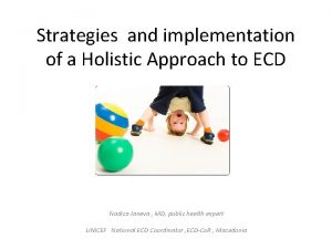 Holistic approach in early childhood education