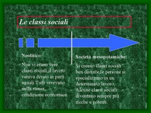 Le classi sociali nel neolitico