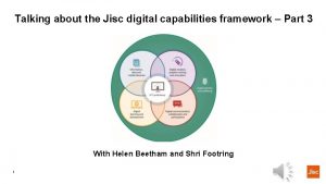 Jisc digital capabilities framework