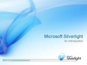 Silverlight seminar ppt download