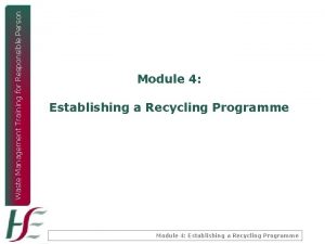 Waste Management Training for Responsible Person Module 4