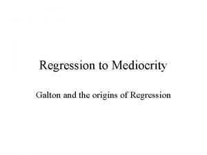 Regression to the mean quote