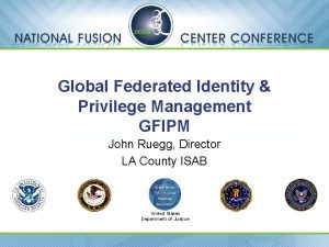 Gfipm user identification
