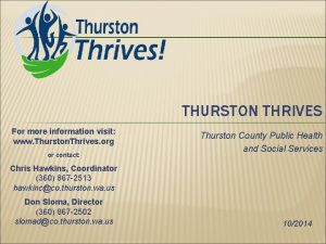 Thurston thrives