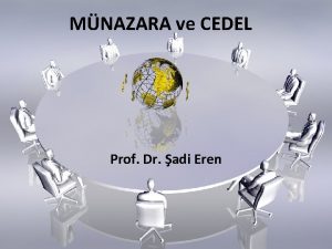 MNAZARA ve CEDEL Prof Dr adi Eren Mnazara