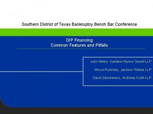Southern District of Texas Bankruptcy Bench Bar Conference
