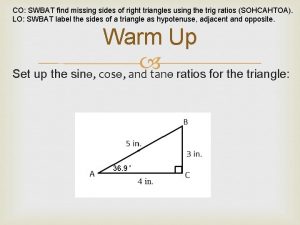 Find missing side of triangle