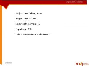 Microprocessor subject code