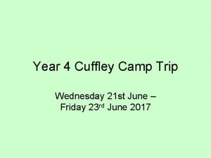 Cuffley camping