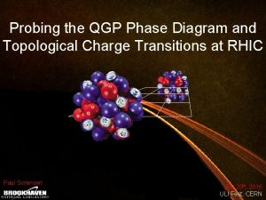Qgp phase diagram