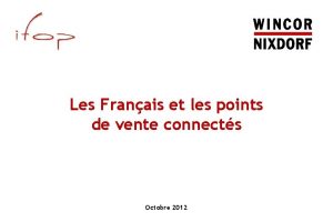 Les Franais et les points de vente connects