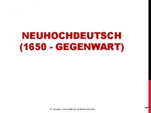 D Koroljow Geschichte der deutschen Sprache 1 NEUHOCHDEUTSCH