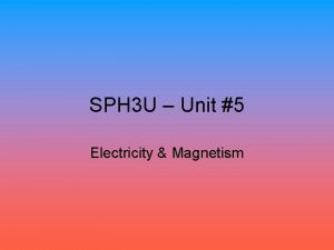 Sph3u electricity and magnetism