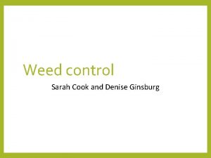 Weeds denise
