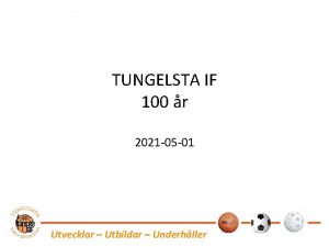 TUNGELSTA IF 100 r 2021 05 01 Utvecklar