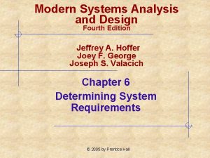 Modern Systems Analysis and Design Fourth Edition Jeffrey