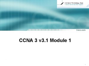 Ccna module 1