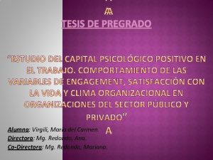 TESIS DE PREGRADO Alumna Virgili Mara del Carmen