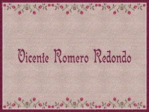 Vicente Romero Redondo nasceu em Madri Espanha em