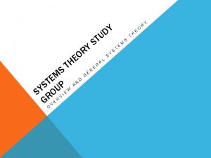 General systems theory