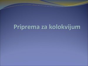 Priprema za kolokvijum 1 ta oznaava pojam strategija