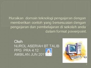Domain teknologi pendidikan
