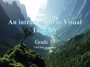 Visual literacy grade 10